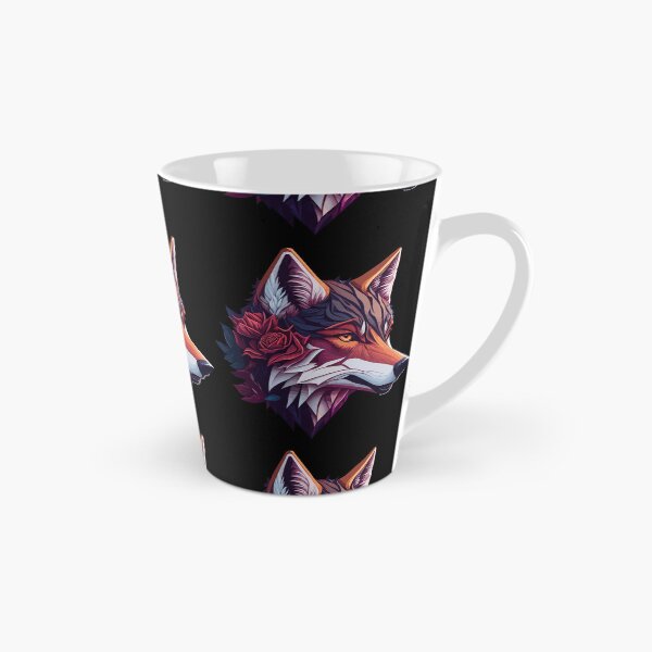 Item preview, Colorful Wolf With Flowers designed and sold by RockBeeDesigns.
