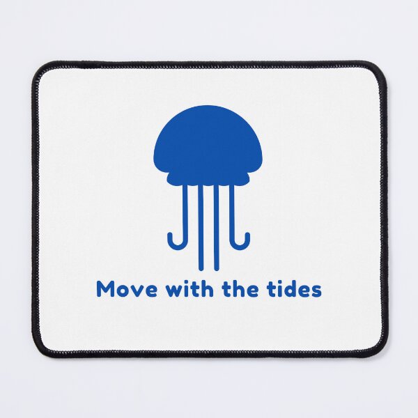 Item preview, jellyfish ocean move with the tides quote beach items designed and sold by CameltStudio.
