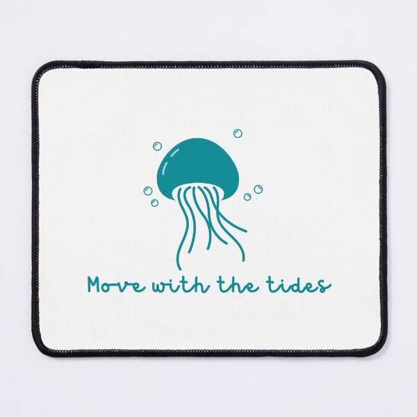 Item preview, jellyfish ocean move with the tides quote beach items designed and sold by CameltStudio.