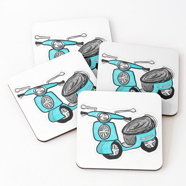 Item preview, Turquoise scooter designed and sold by GanethLey.art.