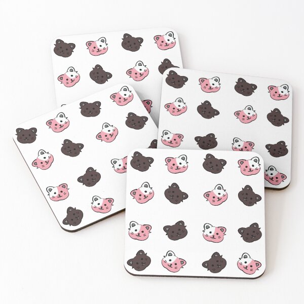Item preview, The face of the brown cat and the pink and white cat are arranged in a pattern. designed and sold by mrjoecreation.