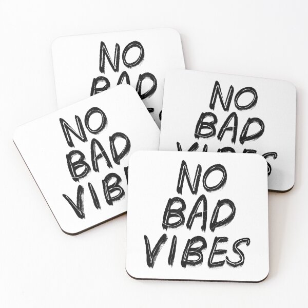 Item preview, No Bad Vibes Hand Drawn Quote Typography Text Sticker Shirt Mug Print Design  designed and sold by Muhammad  Toqeer.