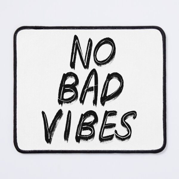 Item preview, No Bad Vibes Hand Drawn Quote Typography Text Sticker Shirt Mug Print Design designed and sold by Muhammad Toqeer.