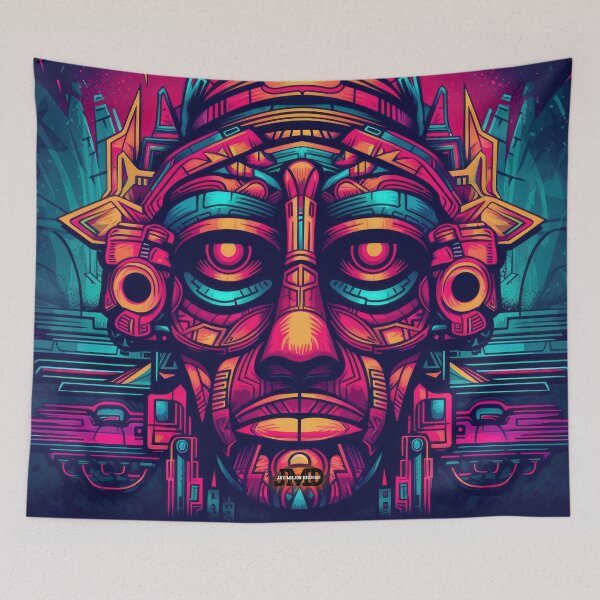Item preview, Aztec Masks 20 of 24 designed and sold by Jenson Major.
