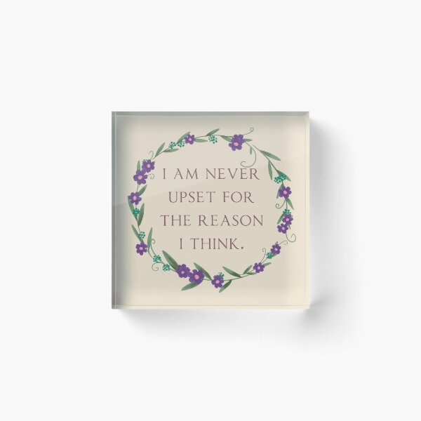 Item preview, ACIM lesson 5 I am never upset for the reason I think designed and sold by Amanda Webster.