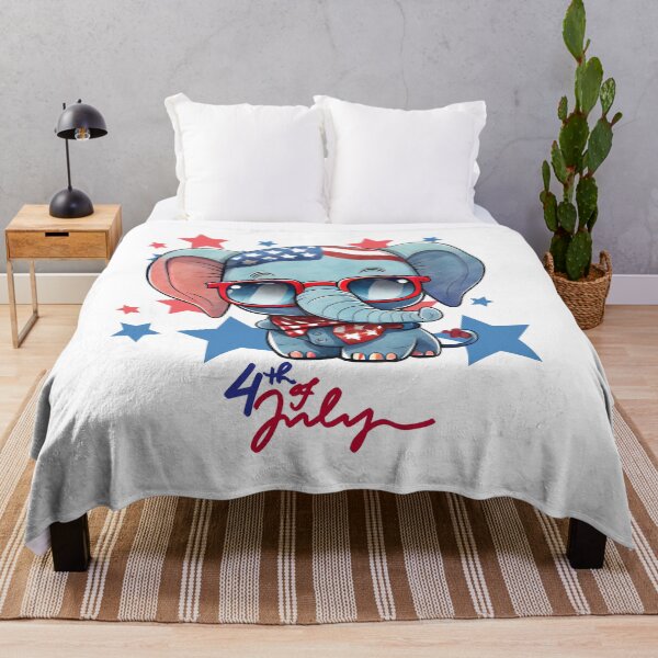 Item preview, 4th of July, Memorial Day, Elephant USA designed and sold by kowal11.