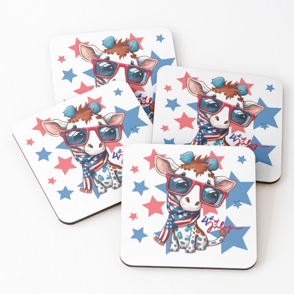 Item preview, 4th of July, Memorial Day, Giraffe USA designed and sold by kowal11.