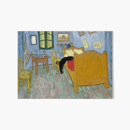 Vista previa del artículo con la obra «Dormitorio del gato Van Gogh», diseñado y vendido por outdoorway.