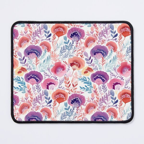 Item preview, Cozy abstract floral pink purple red designed and sold by janeferwong.