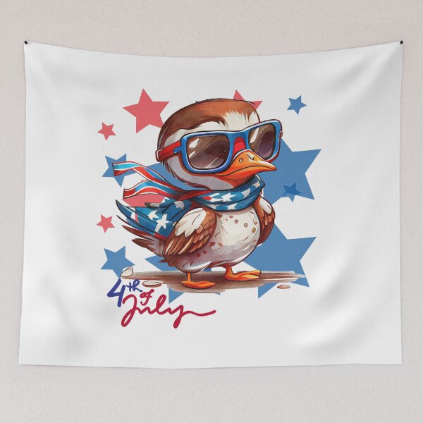 Item preview, 4th of July, Memorial Day, Duck USA designed and sold by kowal11.