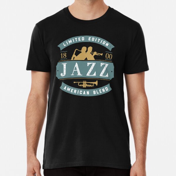 Vintage Jazz Badge Featuring Jazz Musicians Premium T-Shirt