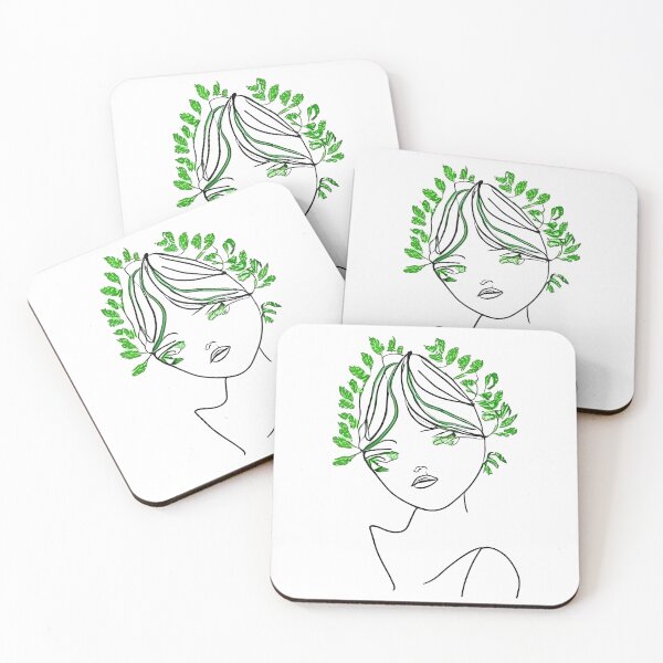 Item preview, Fusion of youth and nature line art designed and sold by RicsArtistry.