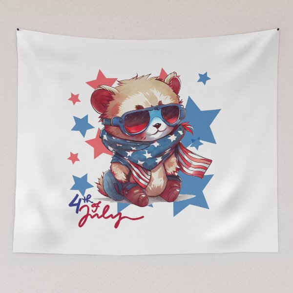 Item preview, 4th of July, Memorial Day, Bear USA designed and sold by kowal11.