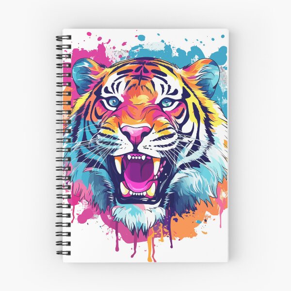 Artikelvorschau, Graffiti-Tiger entworfen und verkauft von Bianca Tee.
