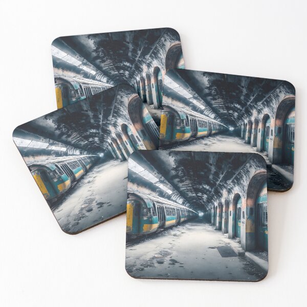 Item preview, Abandoned Subway Train Art Work designed and sold by ArtsyWishesShop.
