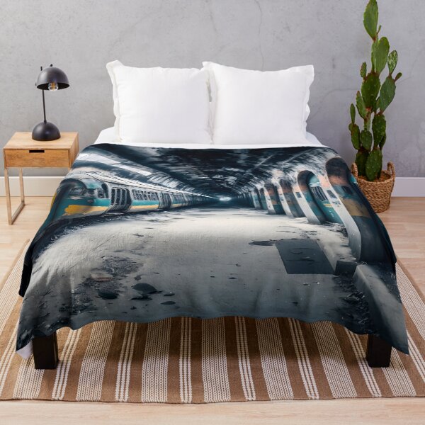 Item preview, Abandoned Subway Train Art Work designed and sold by ArtsyWishesShop.