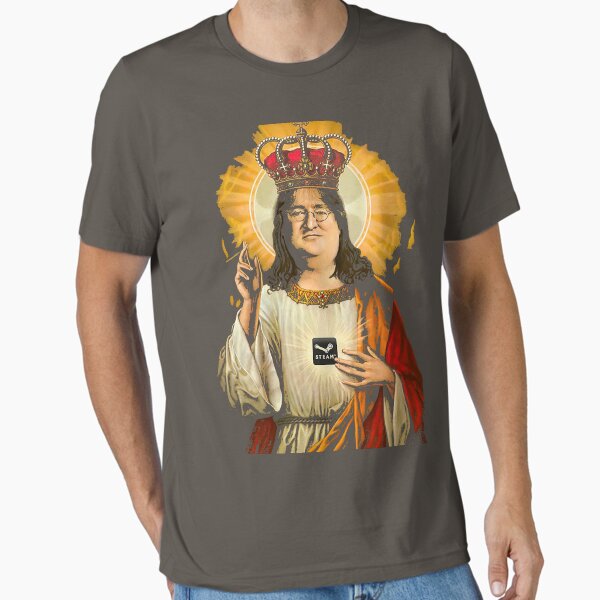 Aperçu de l'œuvre Notre Seigneur Gaben T-Shirt créée et vendue par MasterCasual.