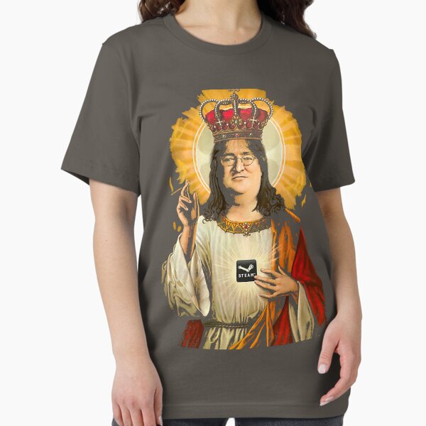 Aperçu de l'œuvre Notre Seigneur Gaben T-Shirt créée et vendue par MasterCasual.