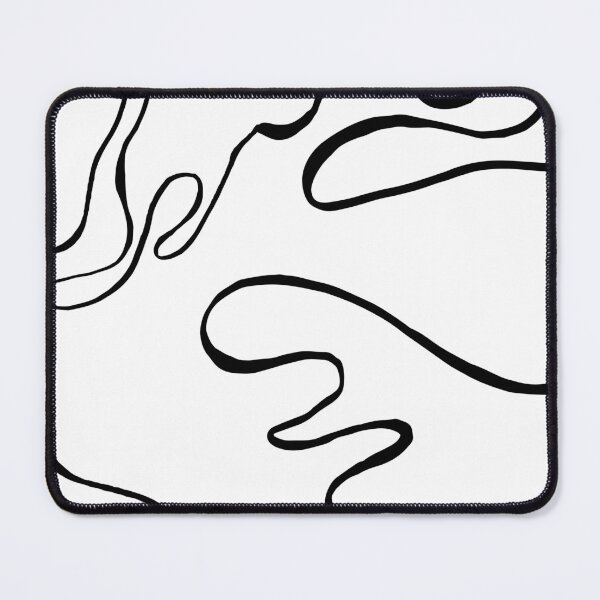 Item preview, Abstract Curvy Lines White | Part of the Scandinavian Edit designed and sold by IvoryNordic.