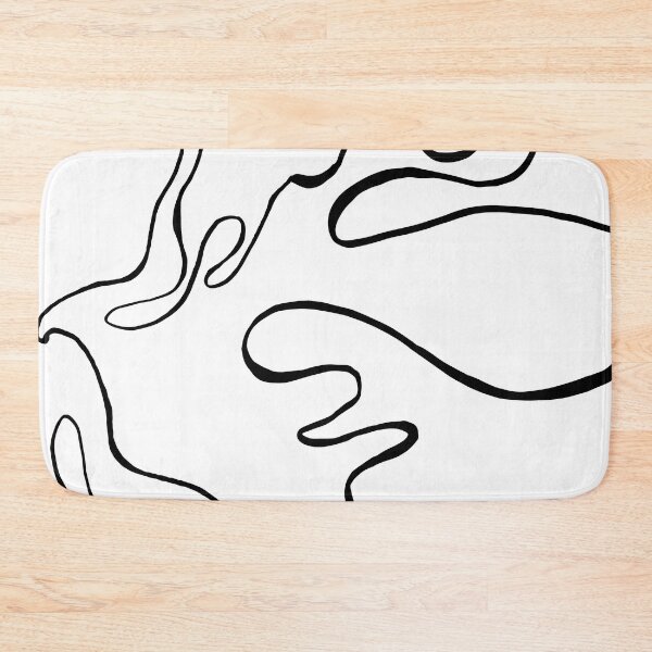 Item preview, Abstract Curvy Lines White | Part of the Scandinavian Edit designed and sold by IvoryNordic.