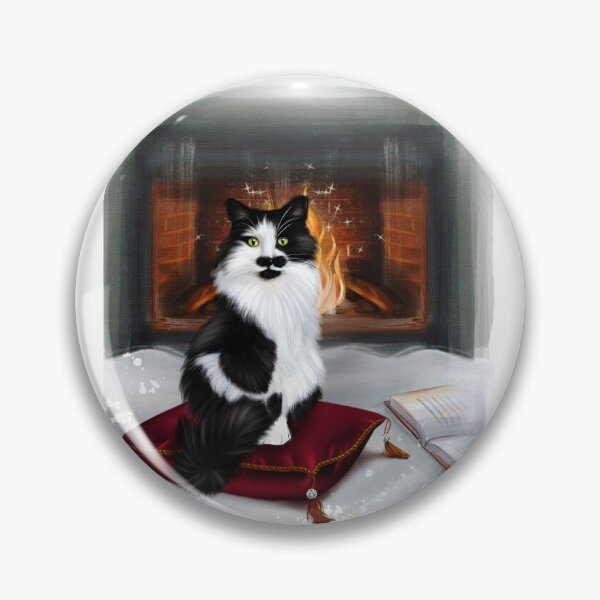 Item preview, Copy of The Cozy Life of a Fluffy Cat by the Fireplace designed and sold by Elizande.
