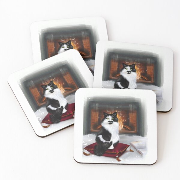 Item preview, Copy of The Cozy Life of a Fluffy Cat by the Fireplace designed and sold by Elizande.