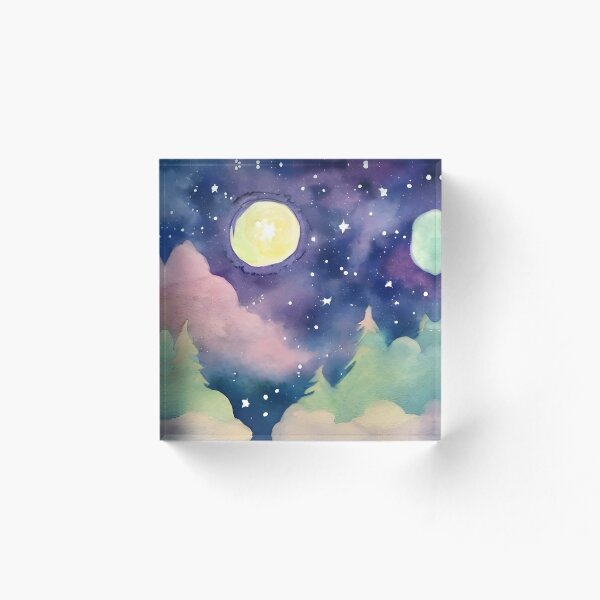 Item preview, paisaje iluminado por la luna designed and sold by SyphaTechno.