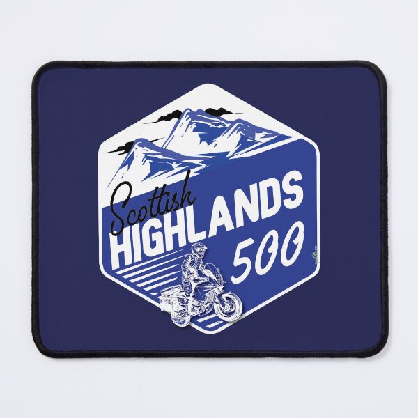 Item preview, Highlands Route 500 Scotland Motrcycle Sticker T-Shirt 14 designed and sold by OuterShellUK.