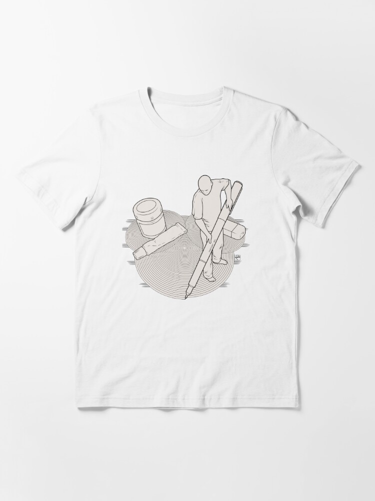 Alternate view of Drawing Zen Essential T-Shirt