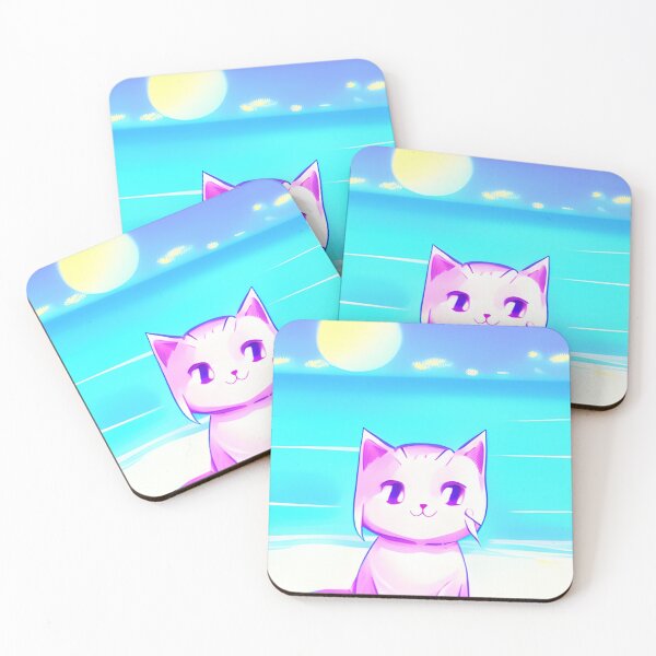 Item preview, Miaw at the beach designed and sold by LeftoRight.