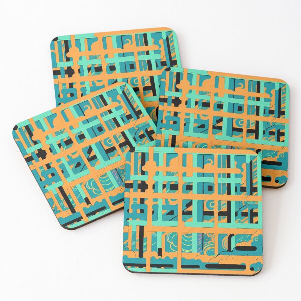 Item preview, Artistic patterns of orange and crimson stripes  designed and sold by Ibrahimhema5.