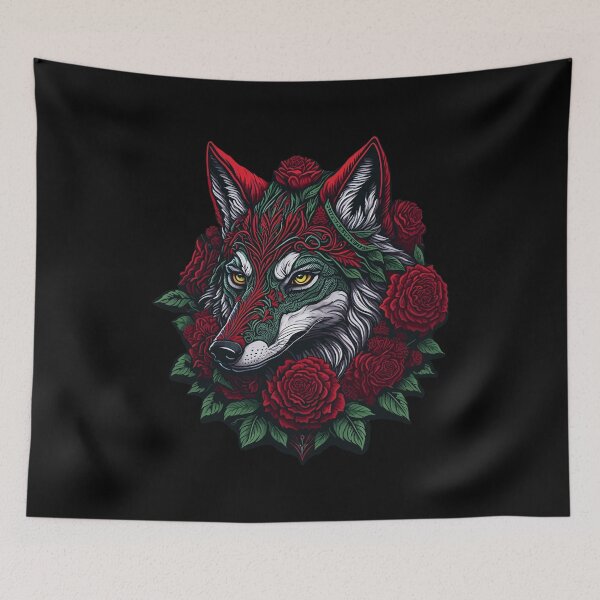 Item preview, Tribal Wolf designed and sold by RockBeeDesigns.