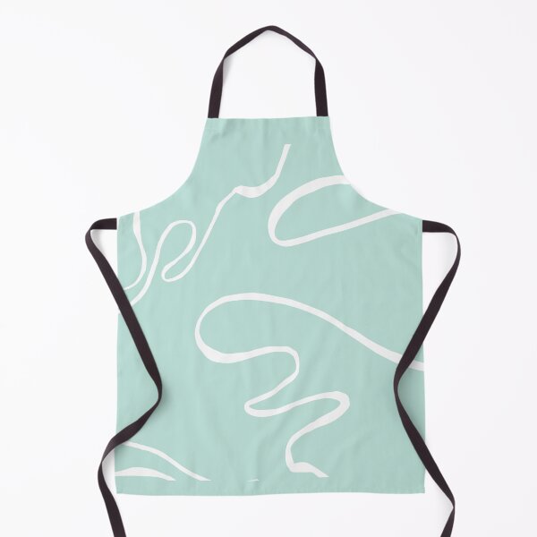 Item preview, Abstract Curvy Lines Teal | Part of the Scandinavian Edit designed and sold by IvoryNordic.