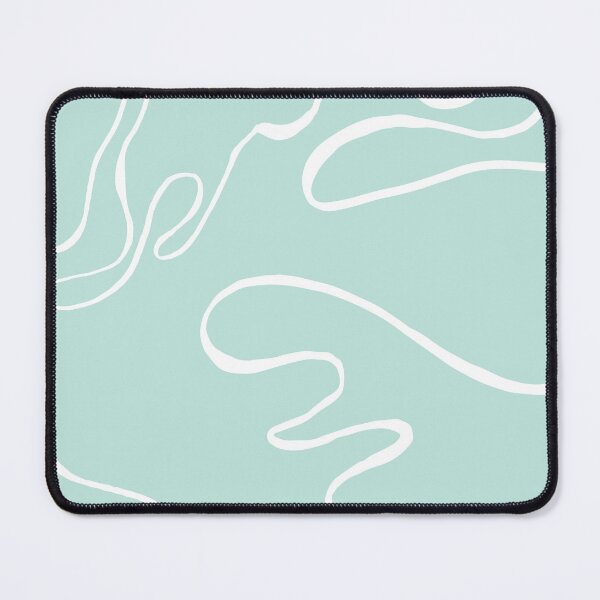 Item preview, Abstract Curvy Lines Teal | Part of the Scandinavian Edit designed and sold by IvoryNordic.