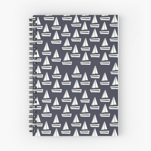 Item preview, Navy Boat Repeat designed and sold by Aimi Chisholm.