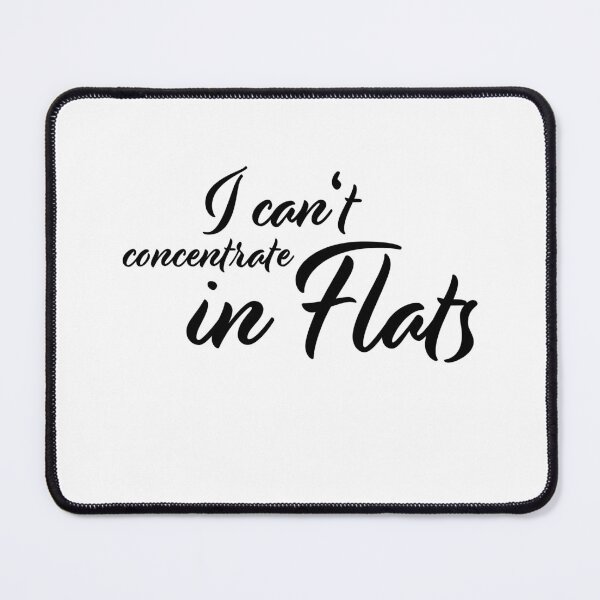 Item preview, I can't concentrate in flats designed and sold by carolslovelyart.