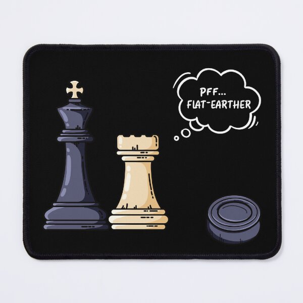 Item preview, Chess player design - chess motif flat earth designed and sold by MerchPaw.