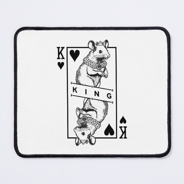 Item preview, Fancy Mouse Lover King Of Hearts Funny Pet Rodent Pop Art designed and sold by GrandeDuc.