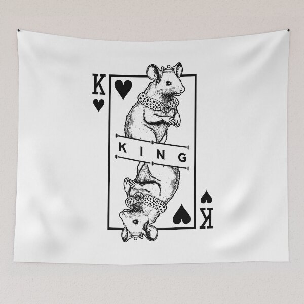 Item preview, Fancy Mouse Lover King Of Hearts Funny Pet Rodent Pop Art designed and sold by GrandeDuc.