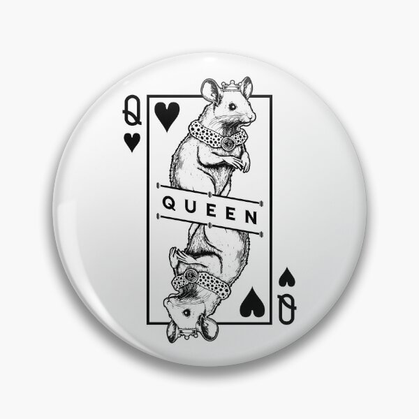 Item preview, Fancy Mouse Lover Queen Of Hearts Funny Pet Rodent Pop Art designed and sold by GrandeDuc.