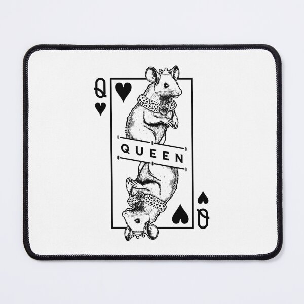 Item preview, Fancy Mouse Lover Queen Of Hearts Funny Pet Rodent Pop Art designed and sold by GrandeDuc.