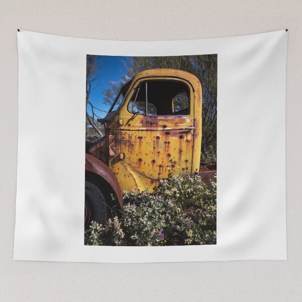 Item preview, Forgotten yellow rusty car - Western Australia designed and sold by Coastal West Creative.
