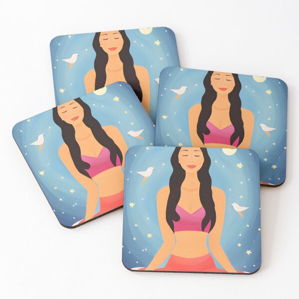 Item preview, yoga with birds designed and sold by Promptfessor.
