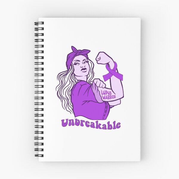 Item preview, Lupus Warrior Unbreakable Awareness Month Womens Purple Ribbon designed and sold by Dolphin Graphic.