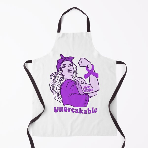 Item preview, Lupus Warrior Unbreakable Awareness Month Womens Purple Ribbon designed and sold by Dolphin Graphic.