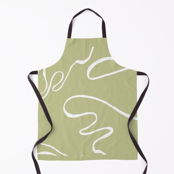 Item preview, Abstract Curvy Lines Sage | Part of the Scandinavian Edit designed and sold by IvoryNordic.