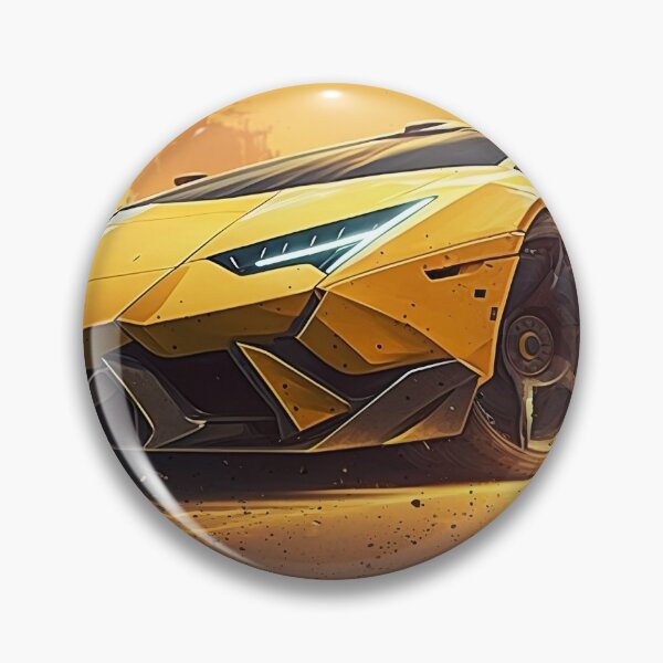 Item preview, Cool Yellow Supercar With A Bright Sunshine  designed and sold by ByDigitalDream.