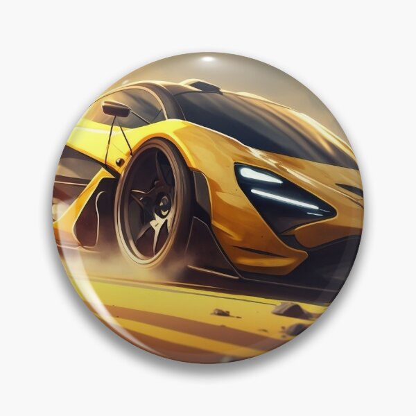 Item preview, Stylish Yellow Supercar With A Bright Sunshine  designed and sold by ByDigitalDream.