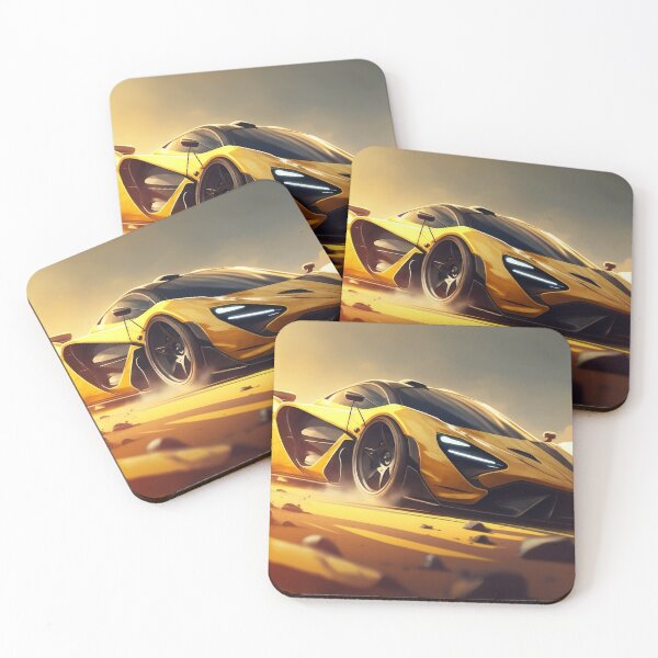 Item preview, Stylish Yellow Supercar With A Bright Sunshine  designed and sold by ByDigitalDream.