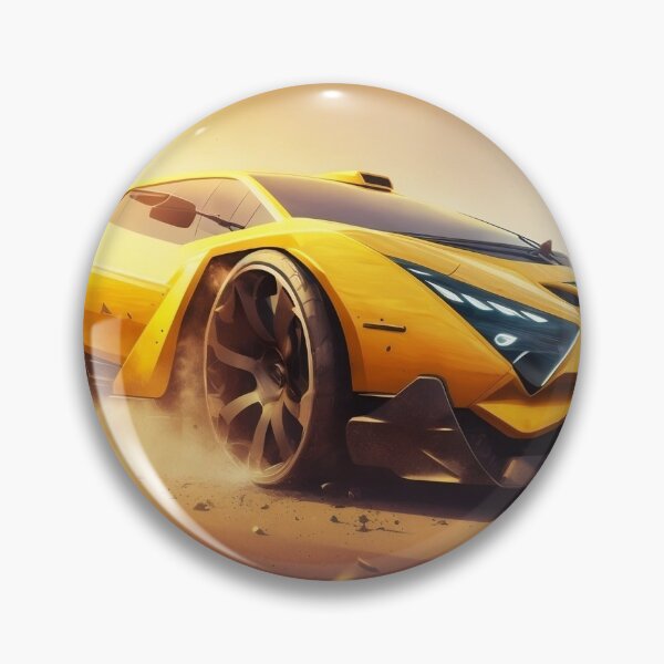 Item preview, Epic Yellow Supercar With A Bright Sunshine  designed and sold by ByDigitalDream.